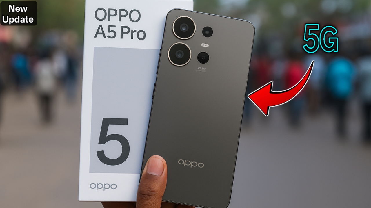 Oppo A5 Pro 5G Surprises All: 5800mAh Battery,50MP Camera,45W Fast Charging Support